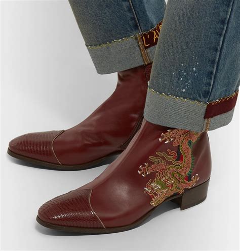 mens gucci chelsea boots|farfetch men's gucci boots.